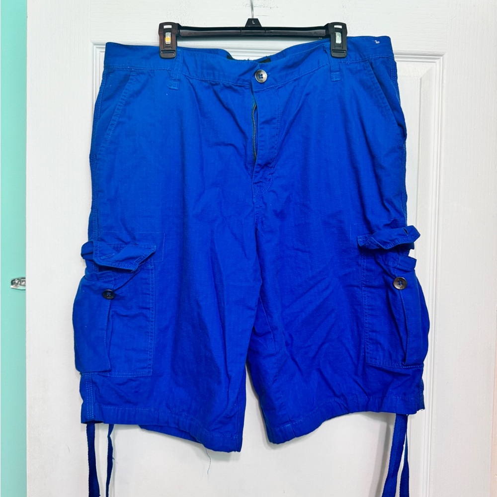 South Pole Vibrant Blue Cargo Shorts for Men